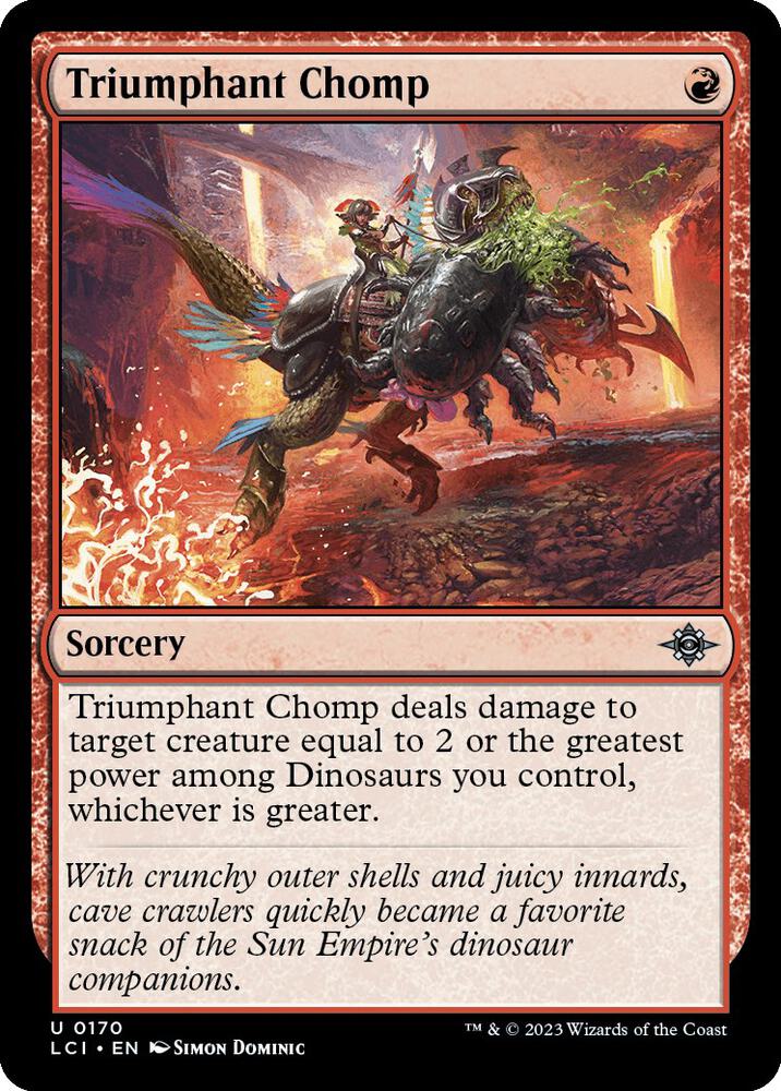 Triumphant Chomp [The Lost Caverns of Ixalan] 170