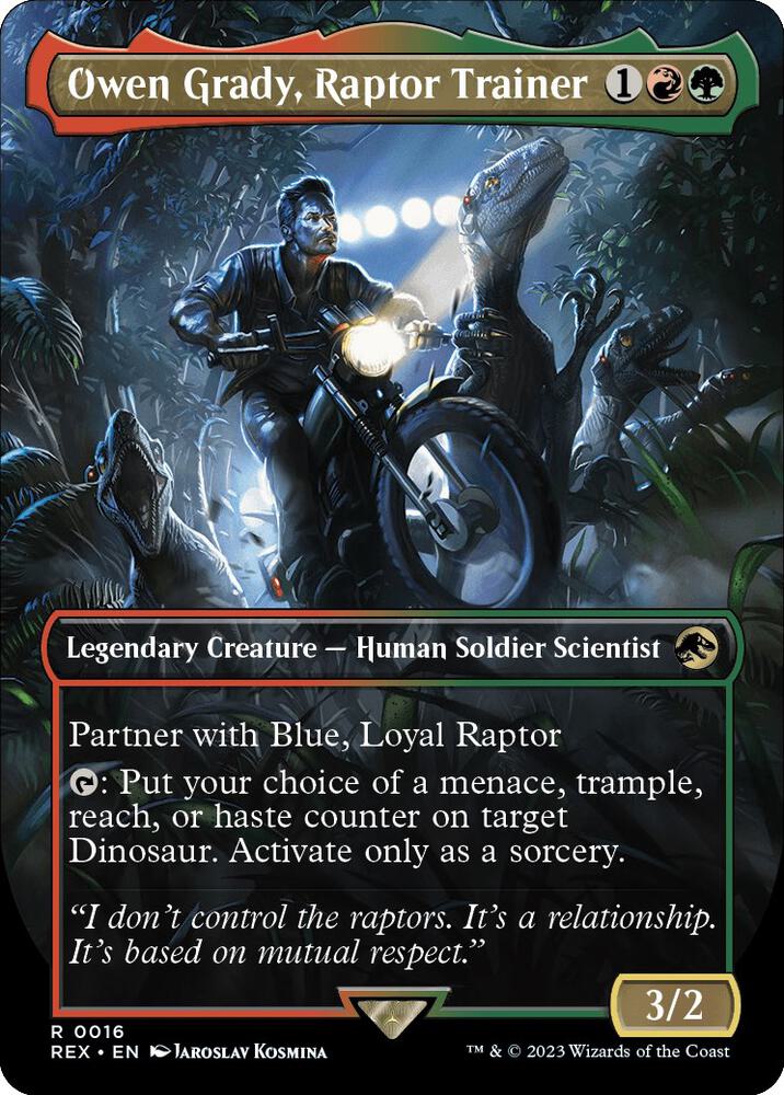 Owen Grady, Raptor Trainer (Borderless) [Universes Beyond: Jurassic World Collection] 16