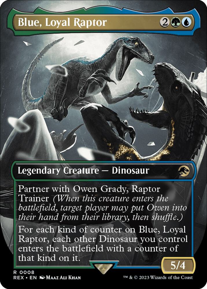 Blue, Loyal Raptor (Borderless) [Universes Beyond: Jurassic World Collection] 8