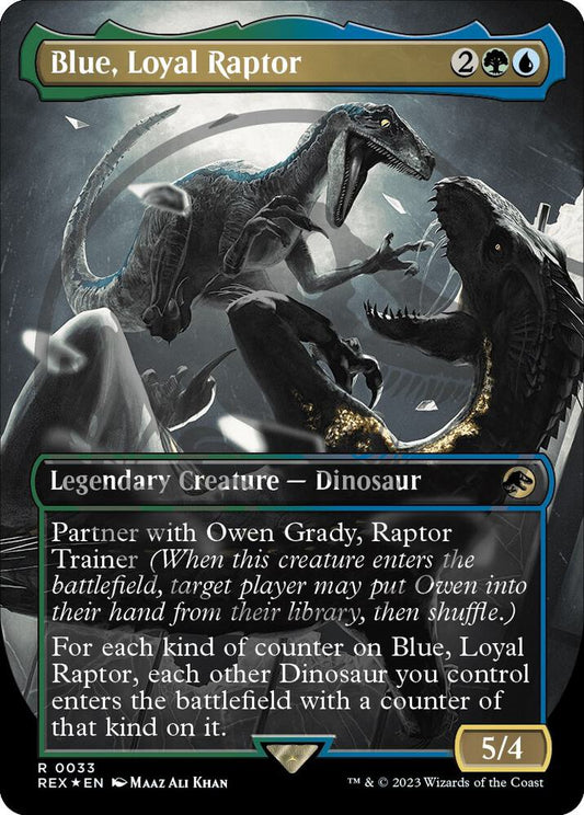 Blue, Loyal Raptor (Borderless) (Emblem) [Universes Beyond: Jurassic World Collection] 33