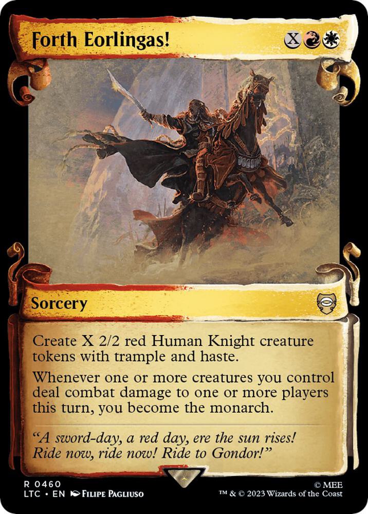 Forth Eorlingas! (Showcase Scrolls) [Commander: The Lord of the Rings: Tales of Middle-earth] 460
