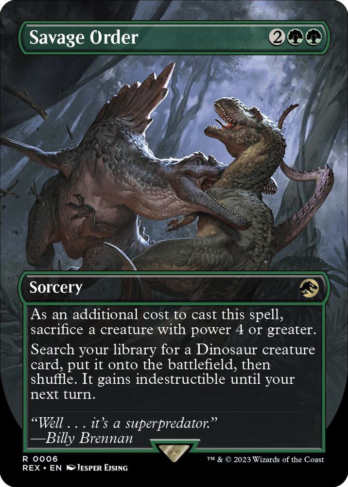 Savage Order (Borderless) [Universes Beyond: Jurassic World Collection] 6