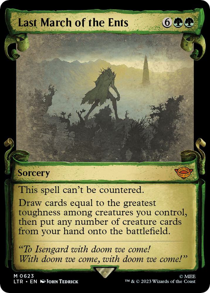 Last March of the Ents (Showcase Scrolls) [Universes Beyond: The Lord of the Rings: Tales of Middle-earth] 623