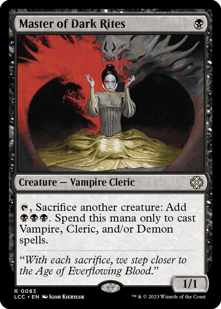 Master of Dark Rites [Commander: The Lost Caverns of Ixalan] 83