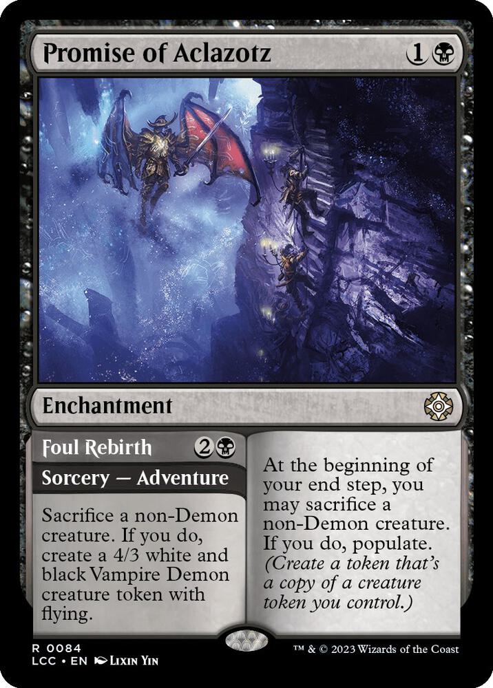 Promise of Aclazotz [Commander: The Lost Caverns of Ixalan] 84