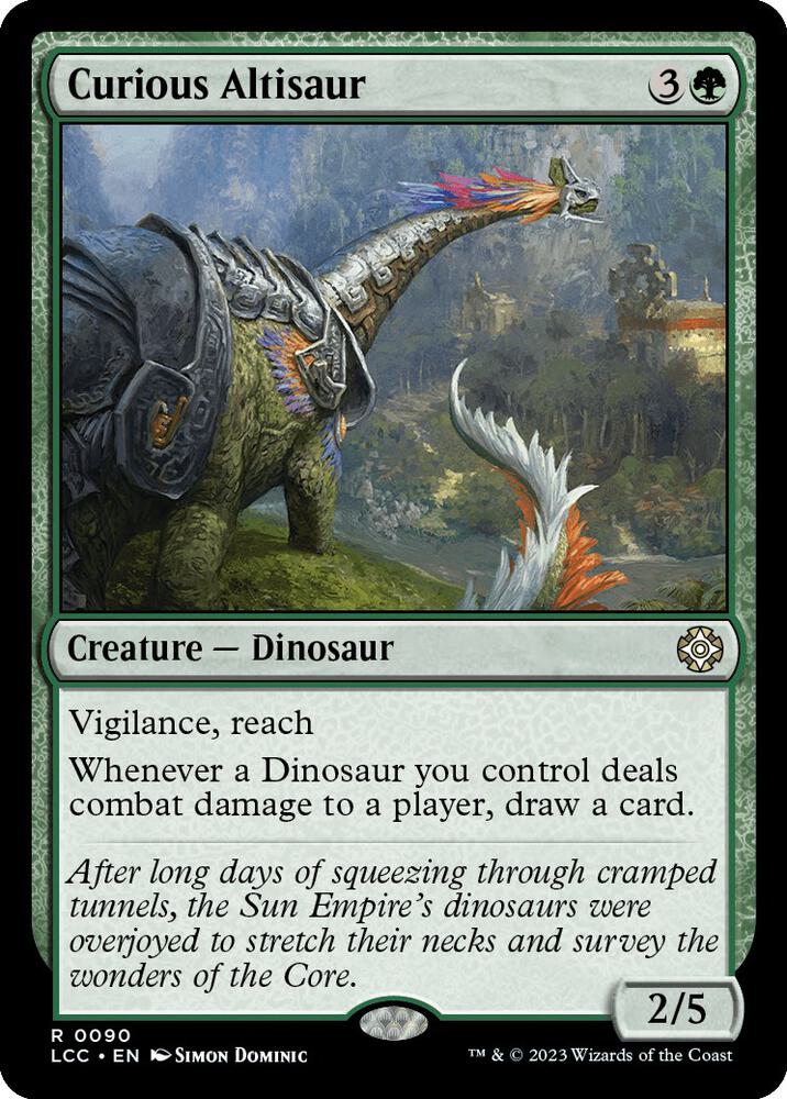 Curious Altisaur [Commander: The Lost Caverns of Ixalan] 90