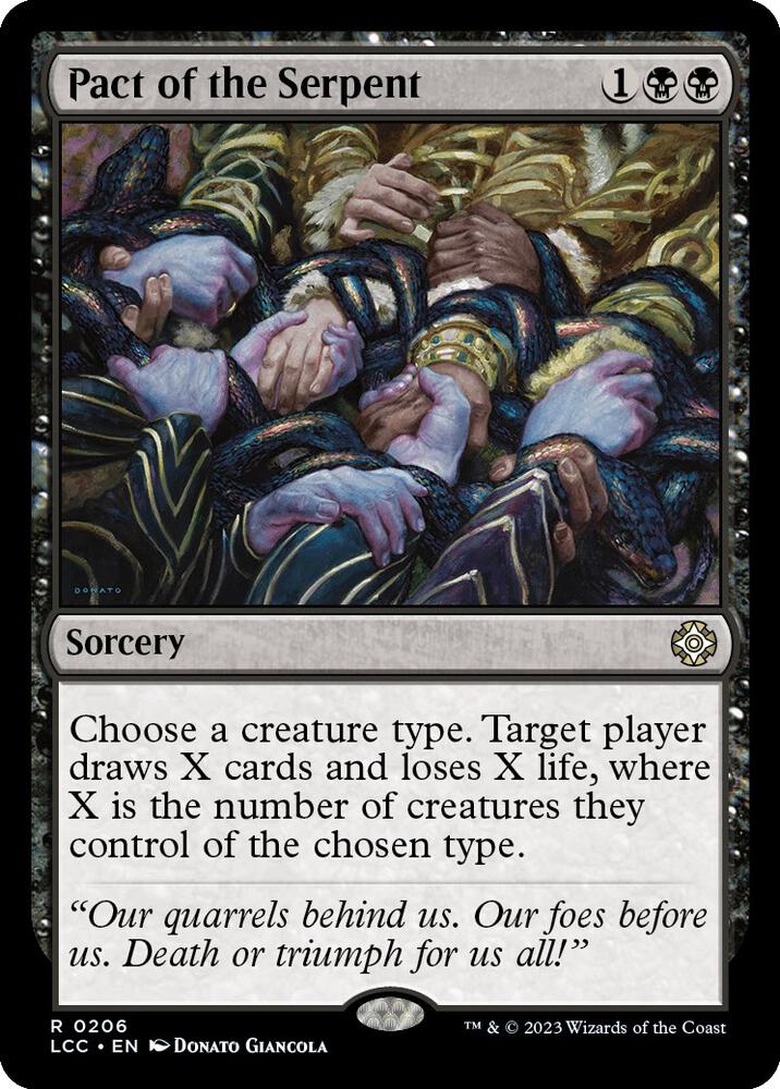 Pact of the Serpent [Commander: The Lost Caverns of Ixalan] 206