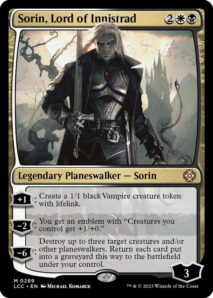 Sorin, Lord of Innistrad [Commander: The Lost Caverns of Ixalan] 289