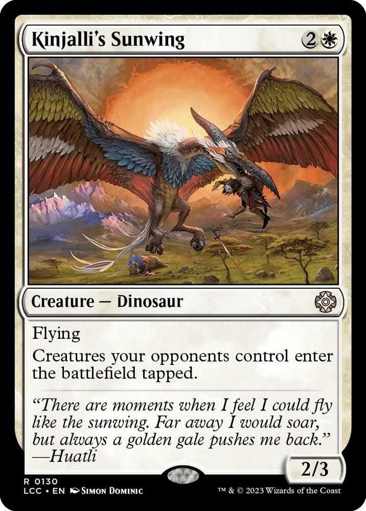 Kinjalli's Sunwing [Commander: The Lost Caverns of Ixalan] 130