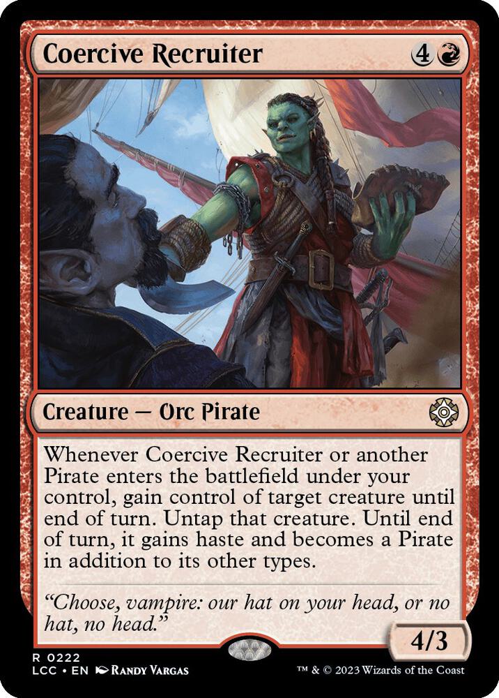 Coercive Recruiter [Commander: The Lost Caverns of Ixalan] 222