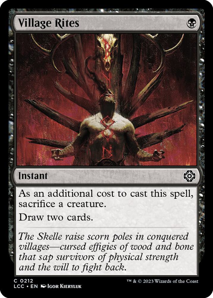 Village Rites [Commander: The Lost Caverns of Ixalan] 212