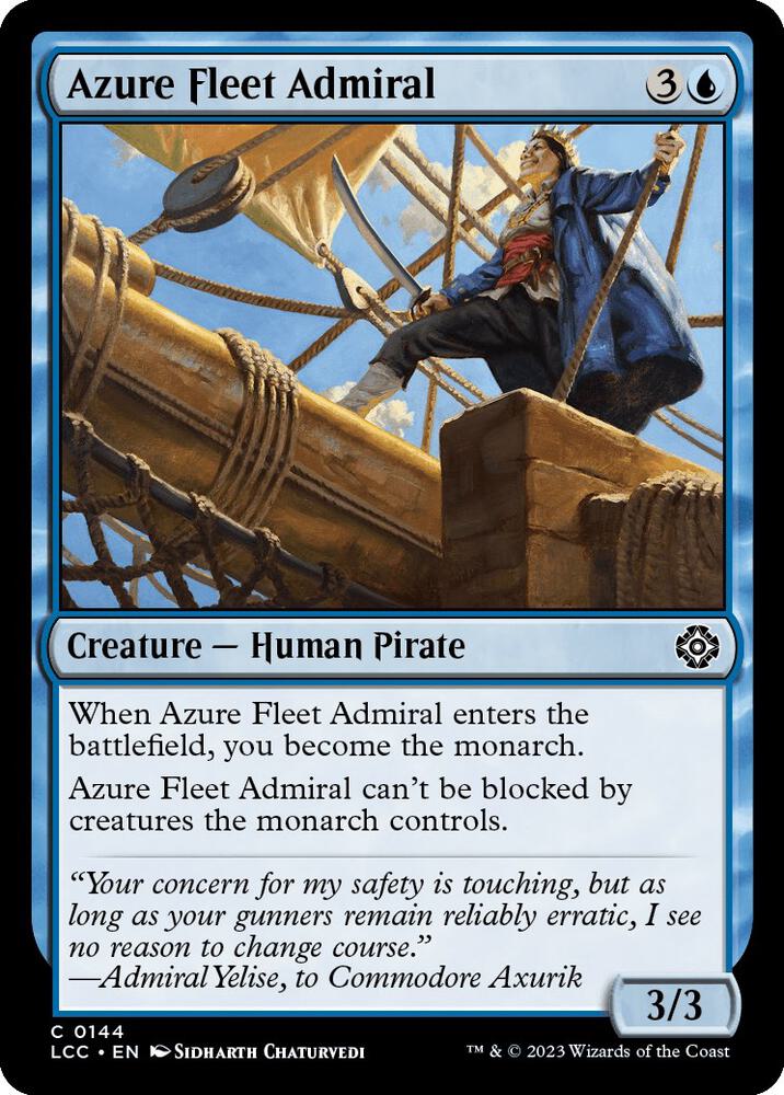 Azure Fleet Admiral [Commander: The Lost Caverns of Ixalan] 144