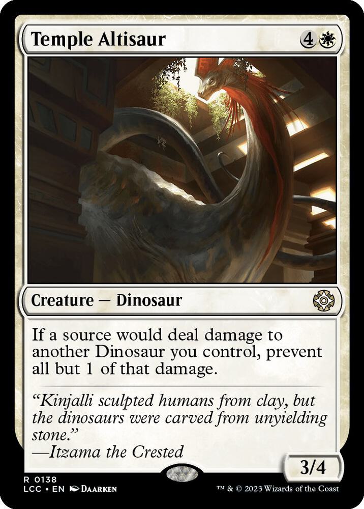 Temple Altisaur [Commander: The Lost Caverns of Ixalan] 138