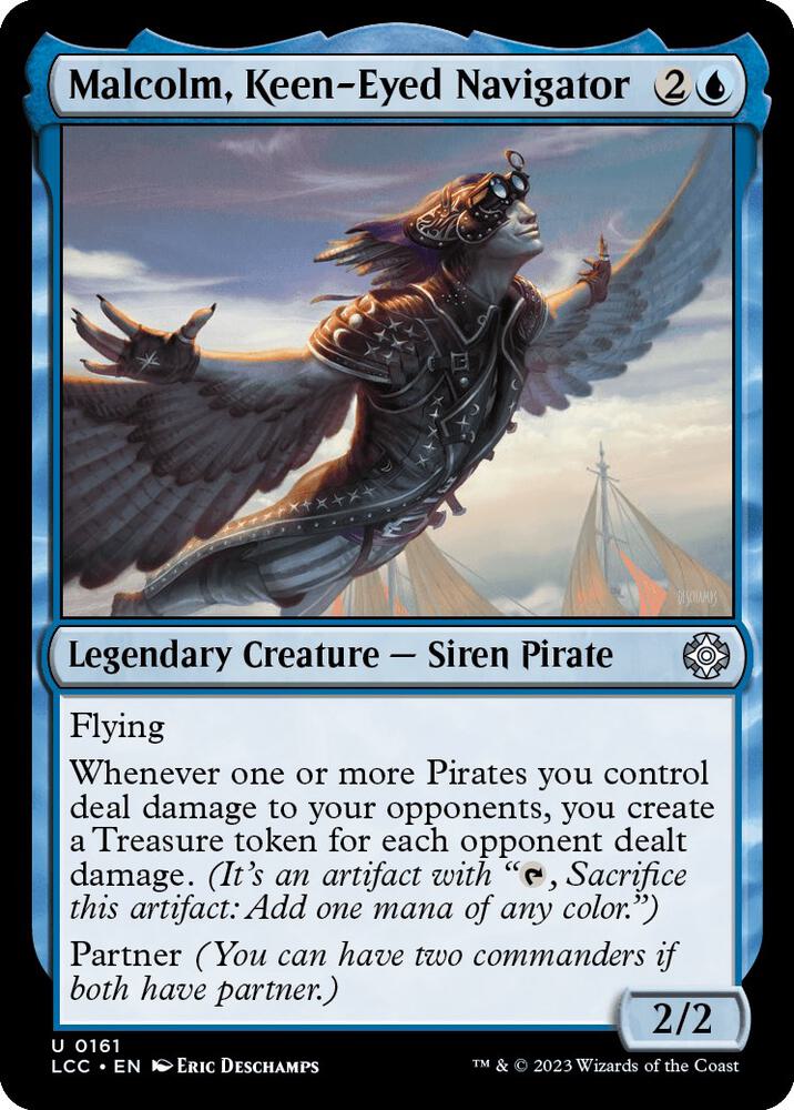 Malcolm, Keen-Eyed Navigator [Commander: The Lost Caverns of Ixalan] 161
