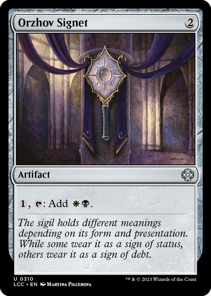 Orzhov Signet [Commander: The Lost Caverns of Ixalan] 310