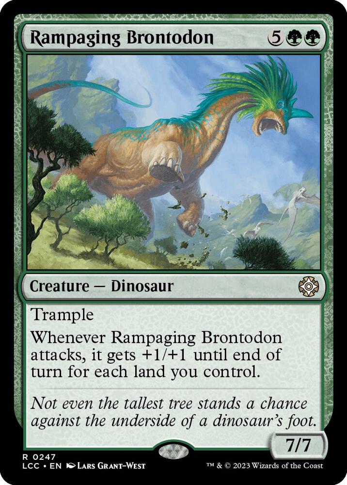 Rampaging Brontodon [Commander: The Lost Caverns of Ixalan] 247