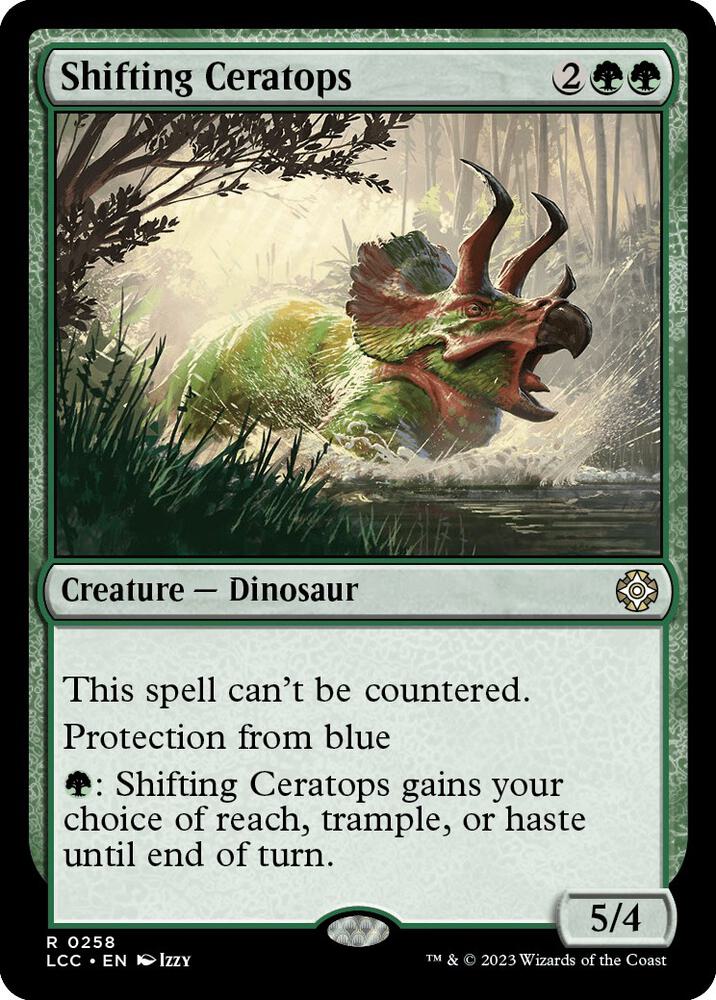 Shifting Ceratops [Commander: The Lost Caverns of Ixalan] 258