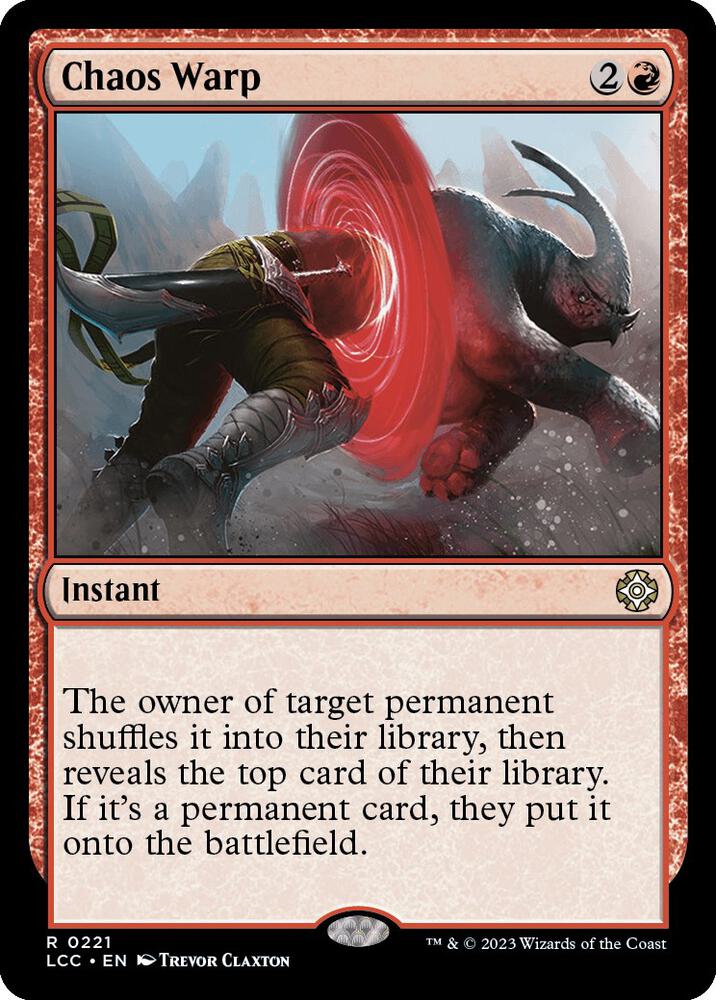 Chaos Warp [Commander: The Lost Caverns of Ixalan] 221