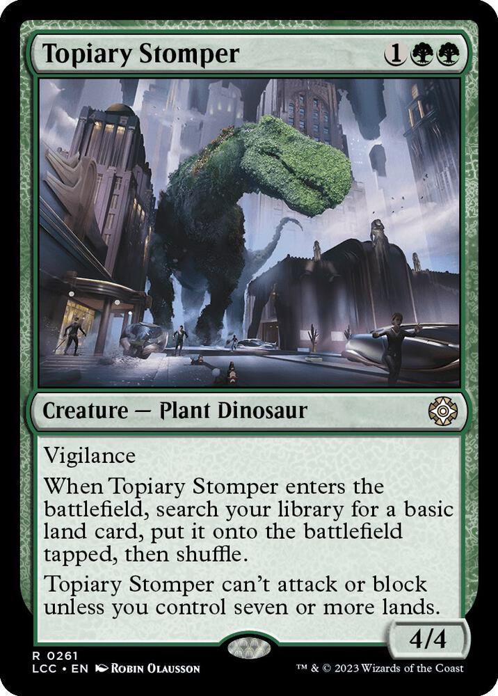 Topiary Stomper [Commander: The Lost Caverns of Ixalan] 261