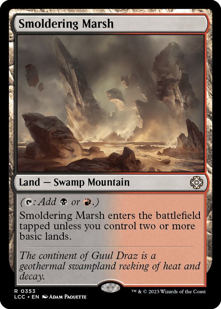 Smoldering Marsh [Commander: The Lost Caverns of Ixalan] 353