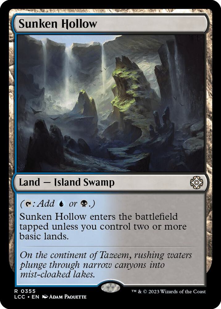 Sunken Hollow [Commander: The Lost Caverns of Ixalan] 355