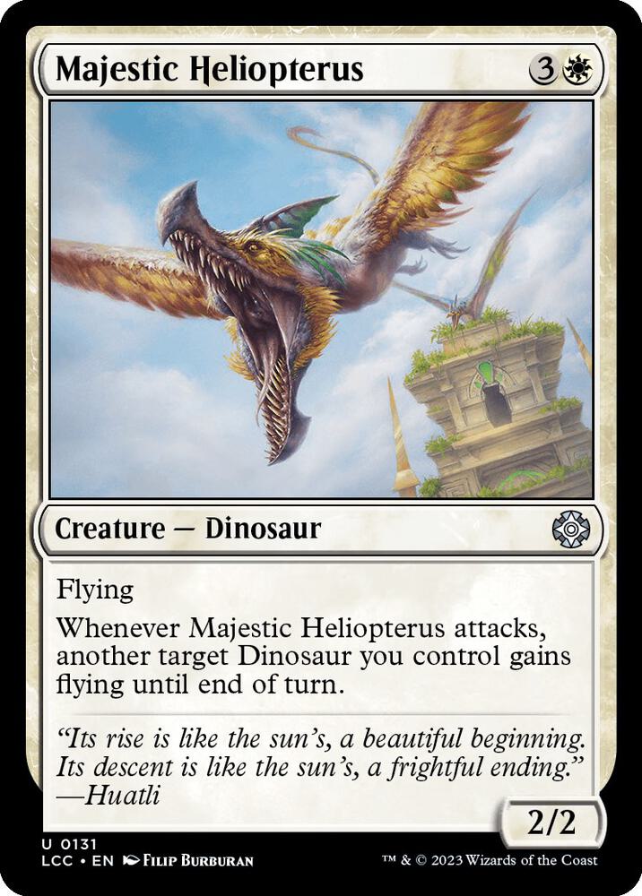 Majestic Heliopterus [Commander: The Lost Caverns of Ixalan] 131