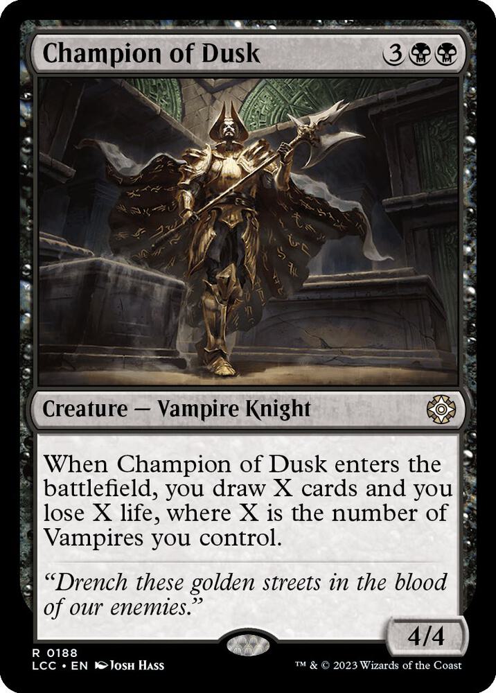 Champion of Dusk [Commander: The Lost Caverns of Ixalan] 188