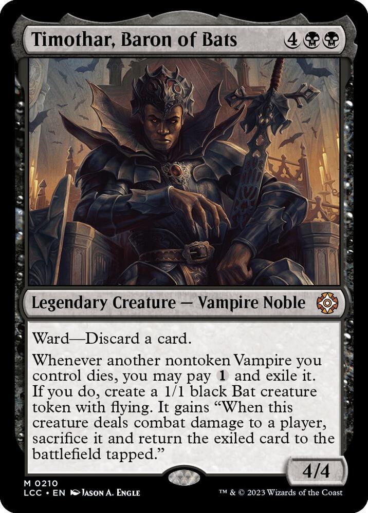 Timothar, Baron of Bats [Commander: The Lost Caverns of Ixalan] 210