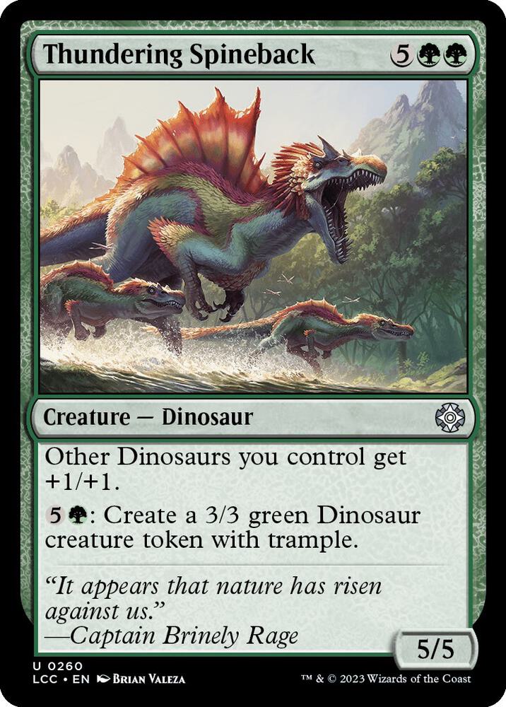 Thundering Spineback [Commander: The Lost Caverns of Ixalan] 260