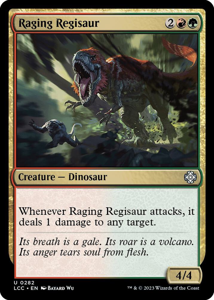 Raging Regisaur [Commander: The Lost Caverns of Ixalan] 282