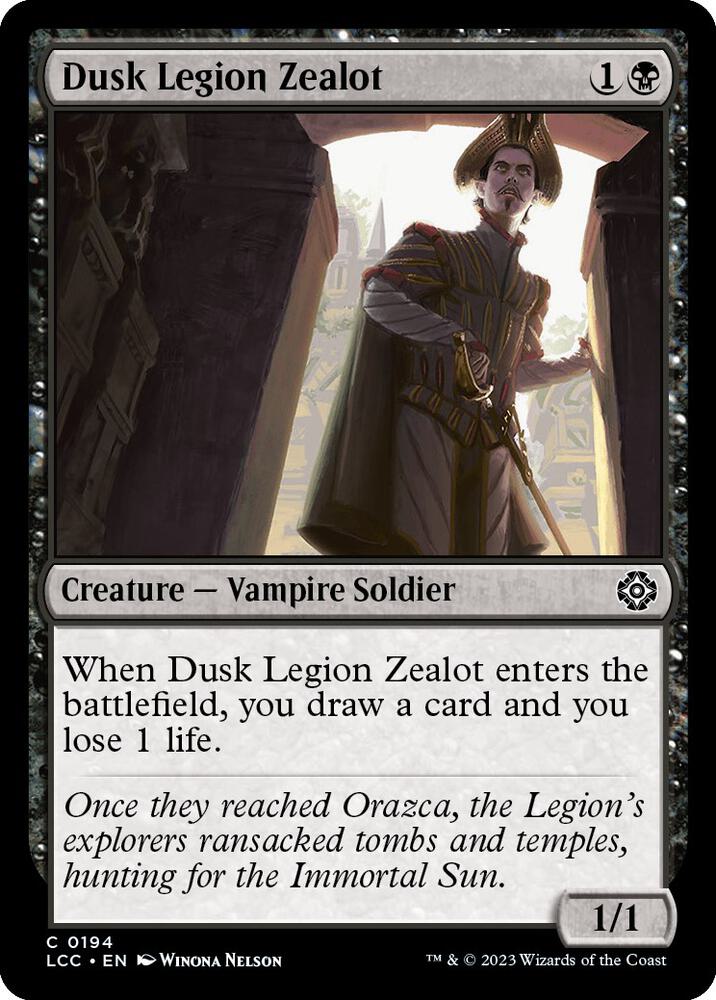 Dusk Legion Zealot [Commander: The Lost Caverns of Ixalan] 194