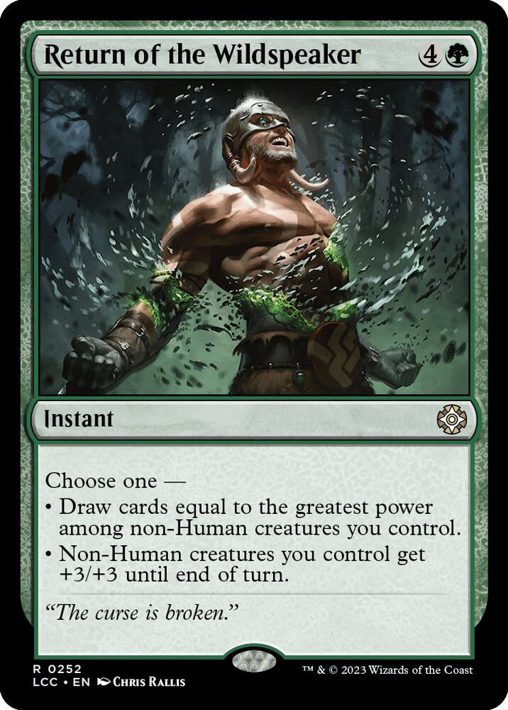 Return of the Wildspeaker [Commander: The Lost Caverns of Ixalan] 252