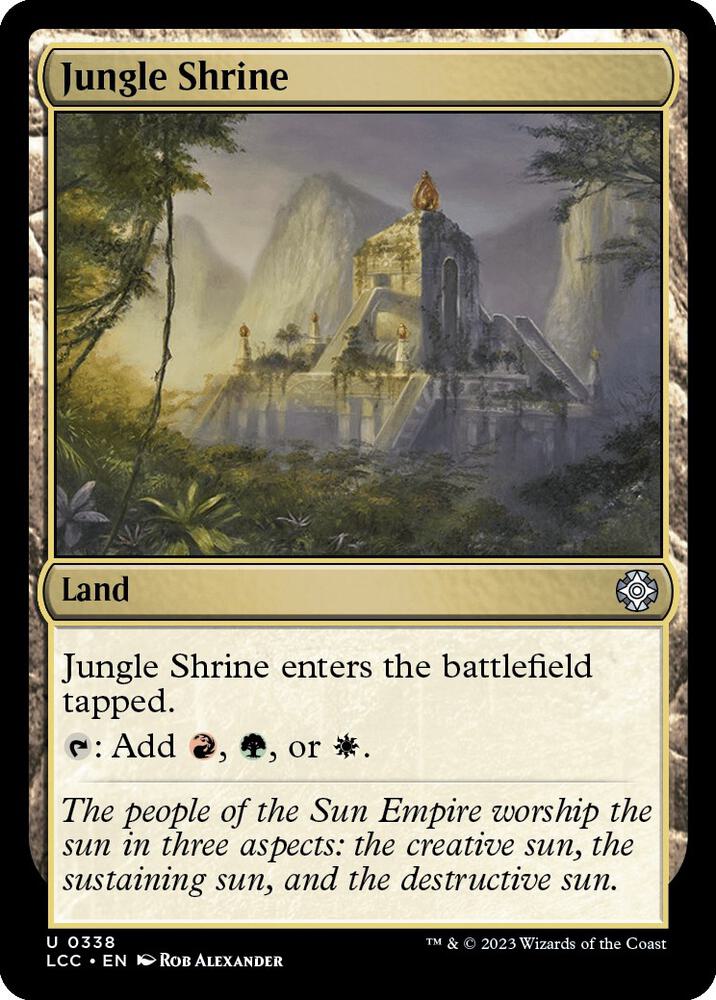 Jungle Shrine [Commander: The Lost Caverns of Ixalan] 338