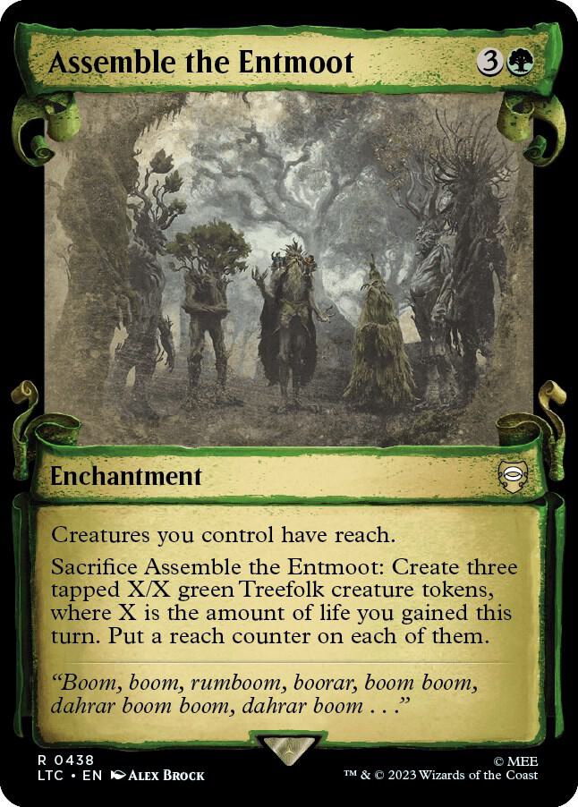 Assemble the Entmoot (Showcase Scrolls) [Commander: The Lord of the Rings: Tales of Middle-earth] 438