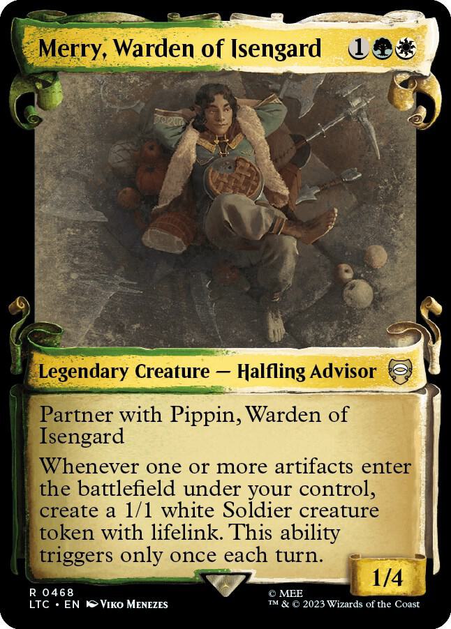 Merry, Warden of Isengard (Showcase Scrolls) [Commander: The Lord of the Rings: Tales of Middle-earth] 468