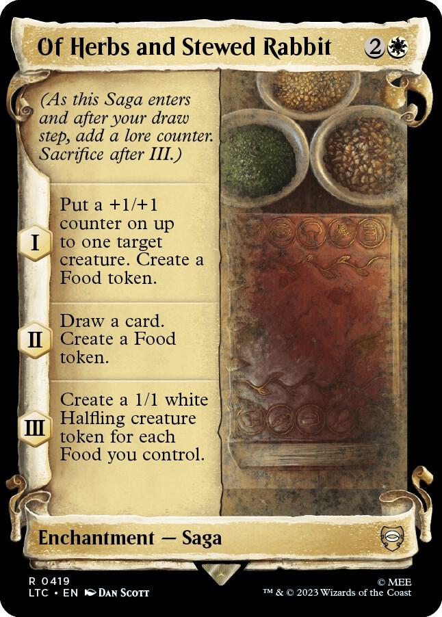 Of Herbs and Stewed Rabbit (Showcase Scrolls) [Commander: The Lord of the Rings: Tales of Middle-earth] 419