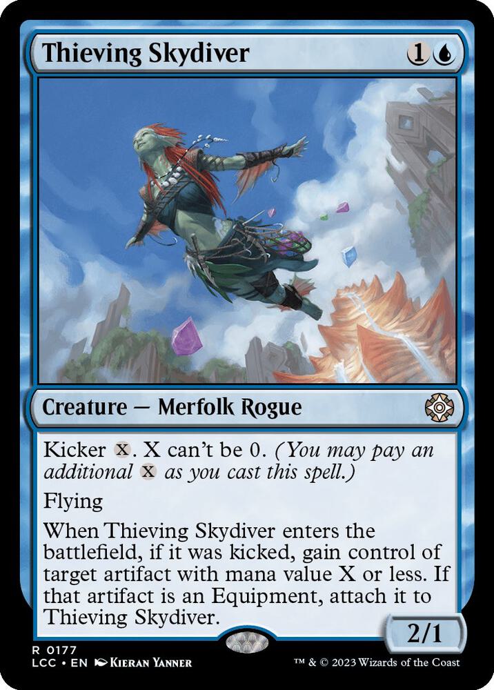 Thieving Skydiver [Commander: The Lost Caverns of Ixalan] 177