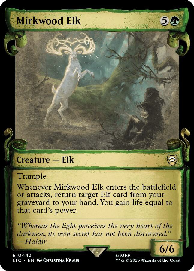 Mirkwood Elk (Showcase Scrolls) [Commander: The Lord of the Rings: Tales of Middle-earth] 443