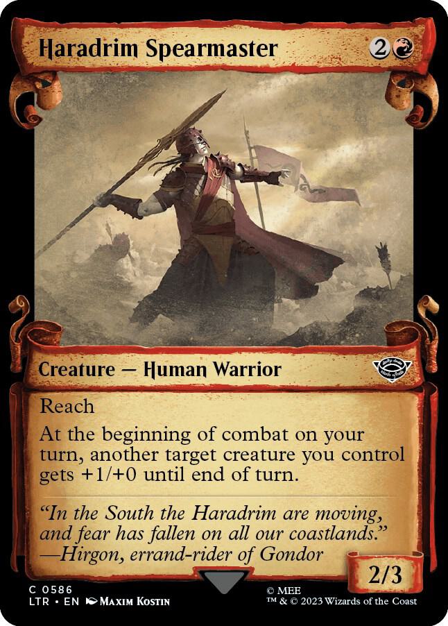 Haradrim Spearmaster (Showcase Scrolls) [Universes Beyond: The Lord of the Rings: Tales of Middle-earth] 586
