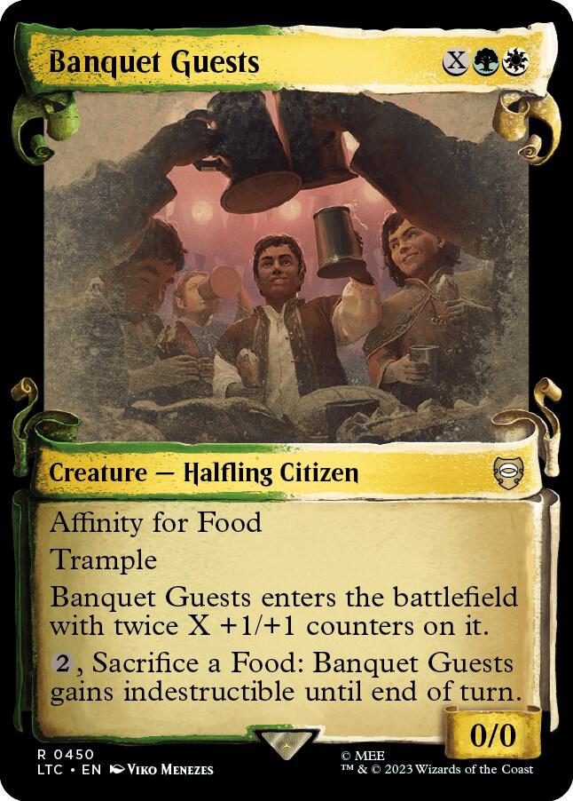 Banquet Guests (Showcase Scrolls) [Commander: The Lord of the Rings: Tales of Middle-earth] 450