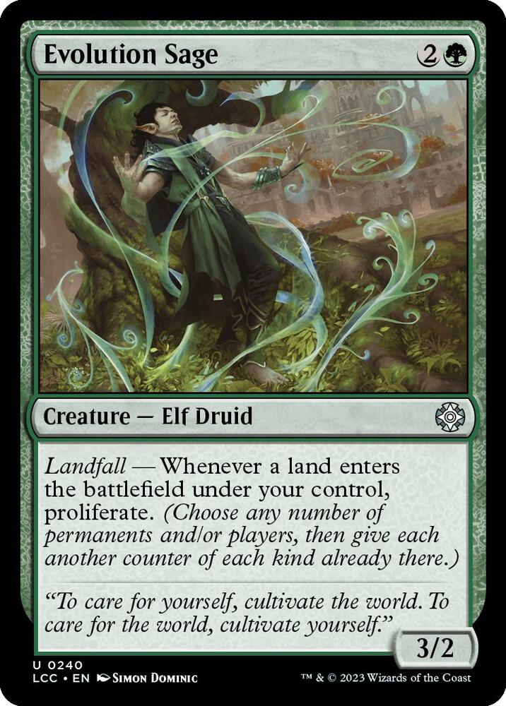 Evolution Sage [Commander: The Lost Caverns of Ixalan] 240