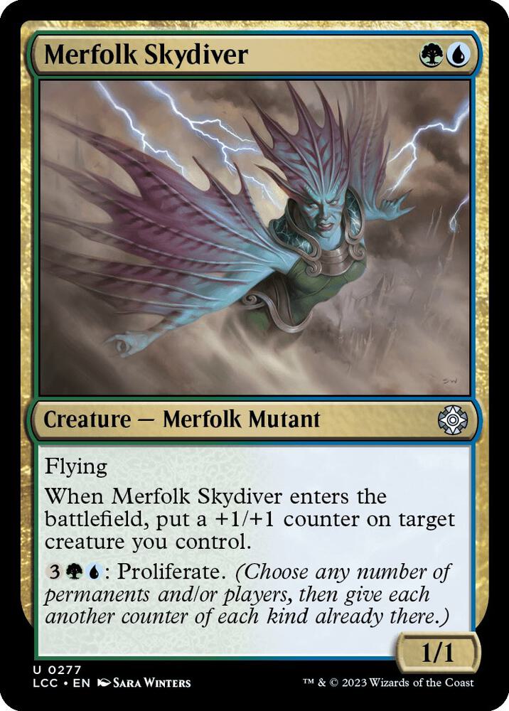 Merfolk Skydiver [Commander: The Lost Caverns of Ixalan] 277