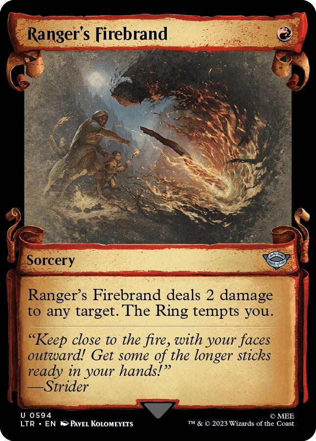 Ranger's Firebrand (Showcase Scrolls) [Universes Beyond: The Lord of the Rings: Tales of Middle-earth] 594