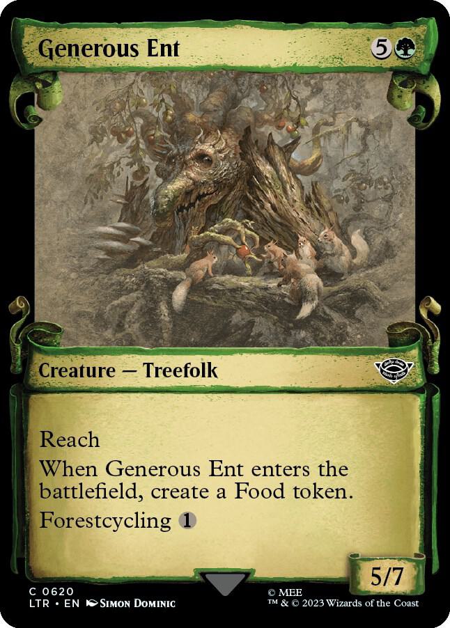 Generous Ent (Showcase Scrolls) [Universes Beyond: The Lord of the Rings: Tales of Middle-earth] 620
