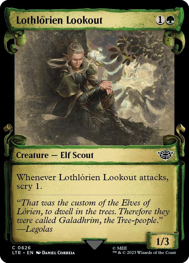 Lothlorien Lookout (Showcase Scrolls) [Universes Beyond: The Lord of the Rings: Tales of Middle-earth] 626