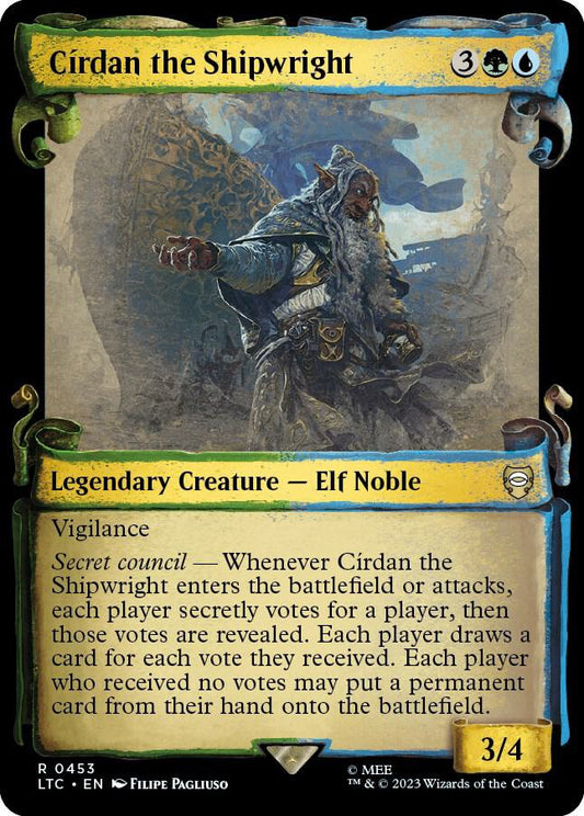 Cirdan the Shipwright (Showcase Scrolls) [Commander: The Lord of the Rings: Tales of Middle-earth] 453