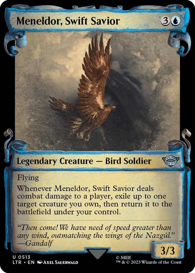 Meneldor, Swift Savior (Showcase Scrolls) [Universes Beyond: The Lord of the Rings: Tales of Middle-earth] 513