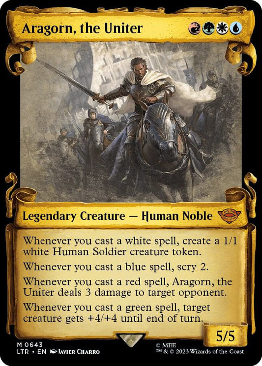 Aragorn, the Uniter (Showcase Scrolls) [Universes Beyond: The Lord of the Rings: Tales of Middle-earth] 643