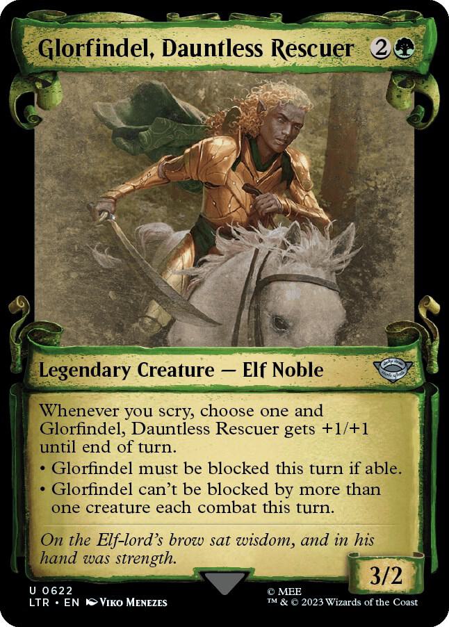Glorfindel, Dauntless Rescuer (Showcase Scrolls) [Universes Beyond: The Lord of the Rings: Tales of Middle-earth] 622
