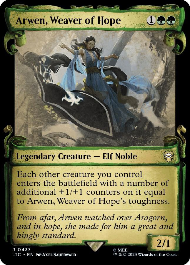 Arwen, Weaver of Hope (Showcase Scrolls) [Commander: The Lord of the Rings: Tales of Middle-earth] 437